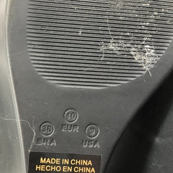 Via Uno Silver metallic  crossed ankle wrap platform wedge sandals size 9 - Picture 7 of 12